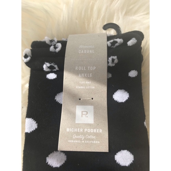 richer poorer brand 2 pack socks black & polka dot - Picture 2 of 4